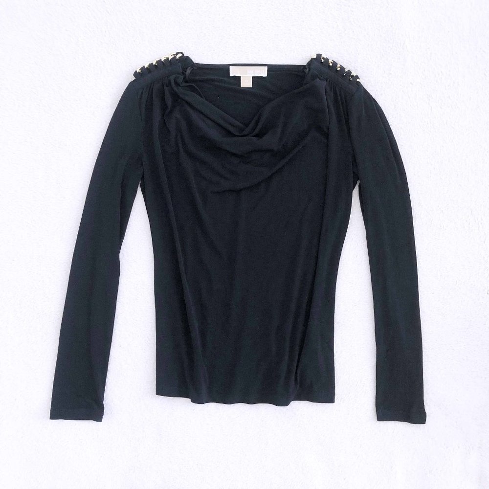 Michael Kors Gold chains long sleeved top Size XS